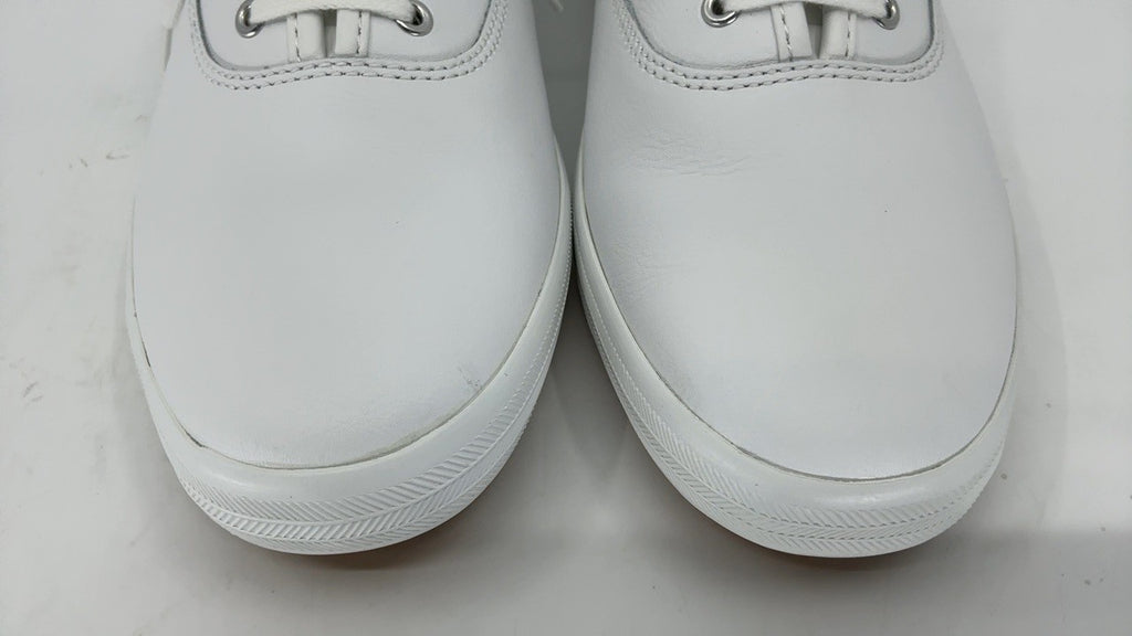 Keds Women's Champion Leather Sneaker, White, 8.5 Wide