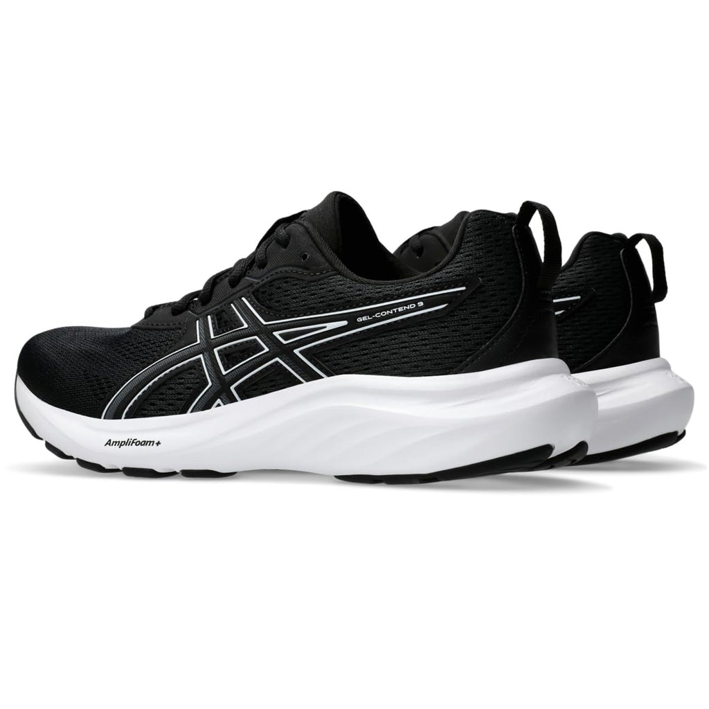 ASICS Women's Gel-Contend 9 Running Shoes, 7.5, Black/White