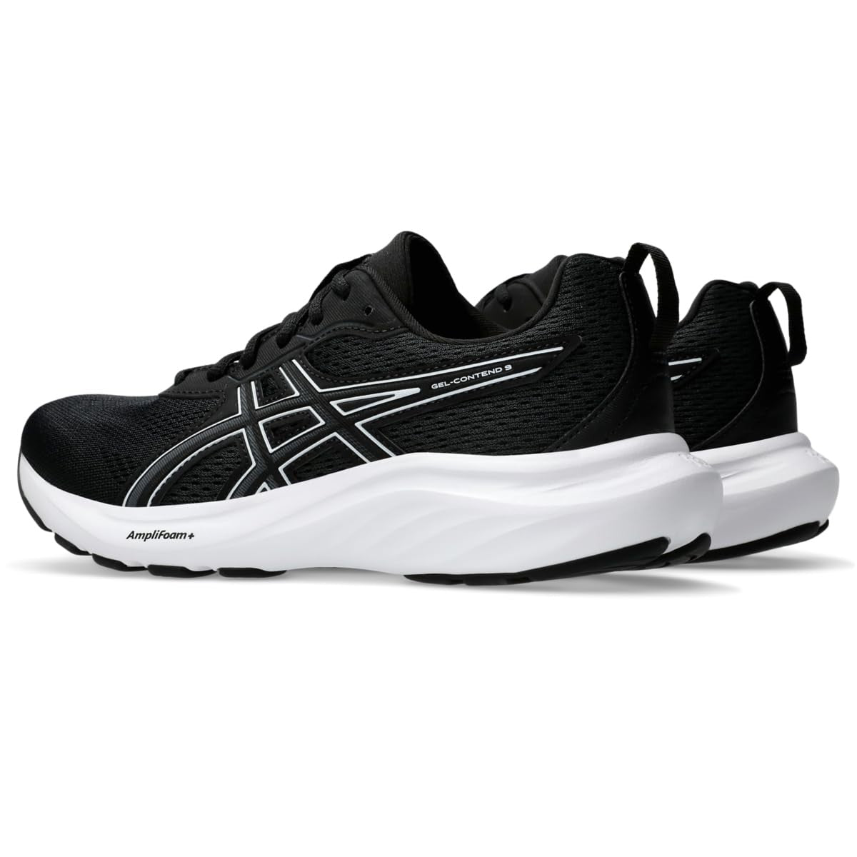 ASICS Women's Gel-Contend 9 Running Shoes, 7.5, Black/White