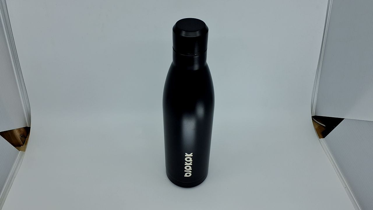 25oz Insulated Water Bottle Stainless Steel Midnight Black