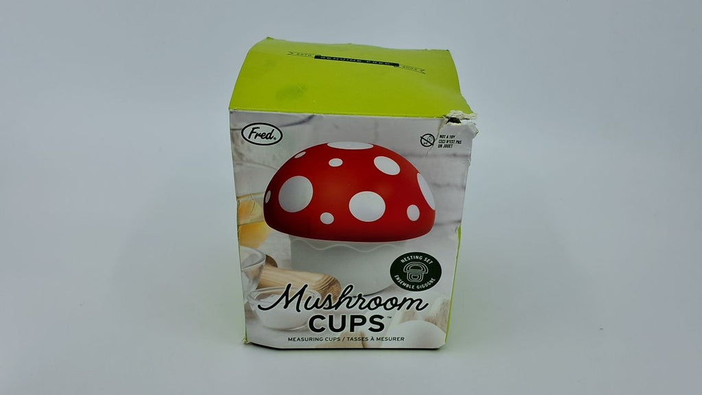 Whimsical 6 Cup Mushroom Measuring Cups Set, Durable Plastic Kitchenware