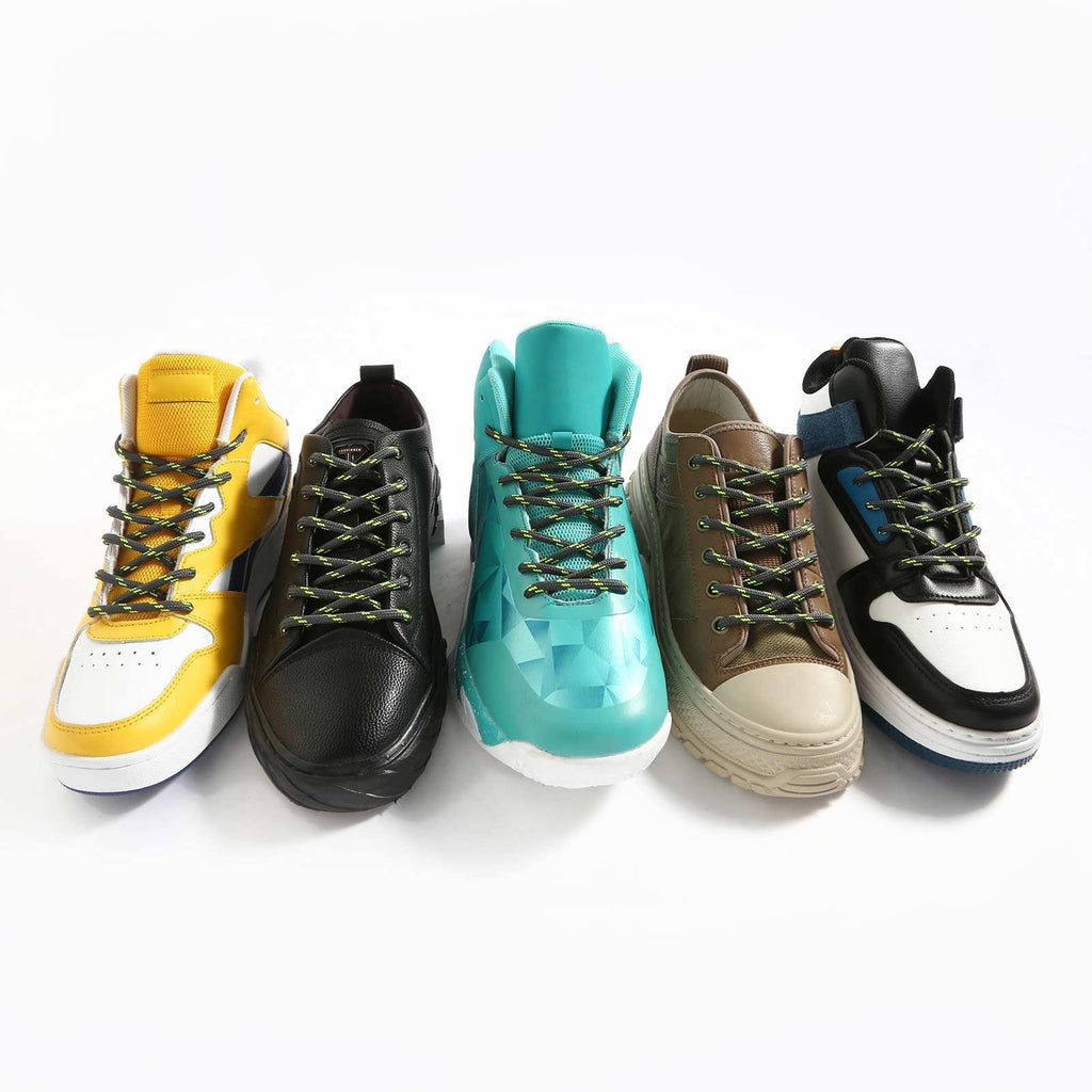 Heavy Duty 39 In Round Dark Gray Boot Laces for Hiking & Work Shoes