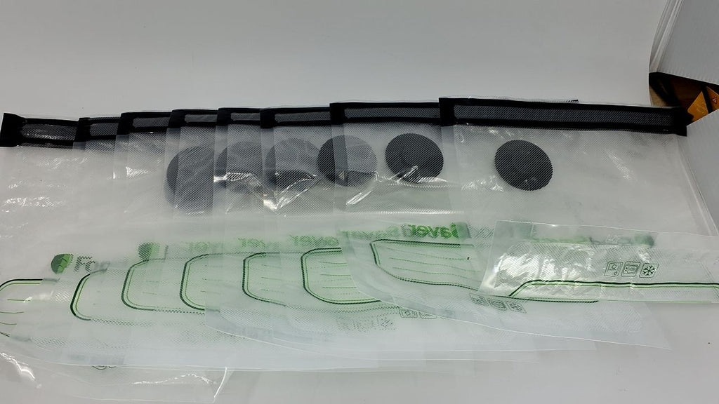 8 Count Reusable Quart Vacuum Zipper Bags, BPA-Free, Leakproof