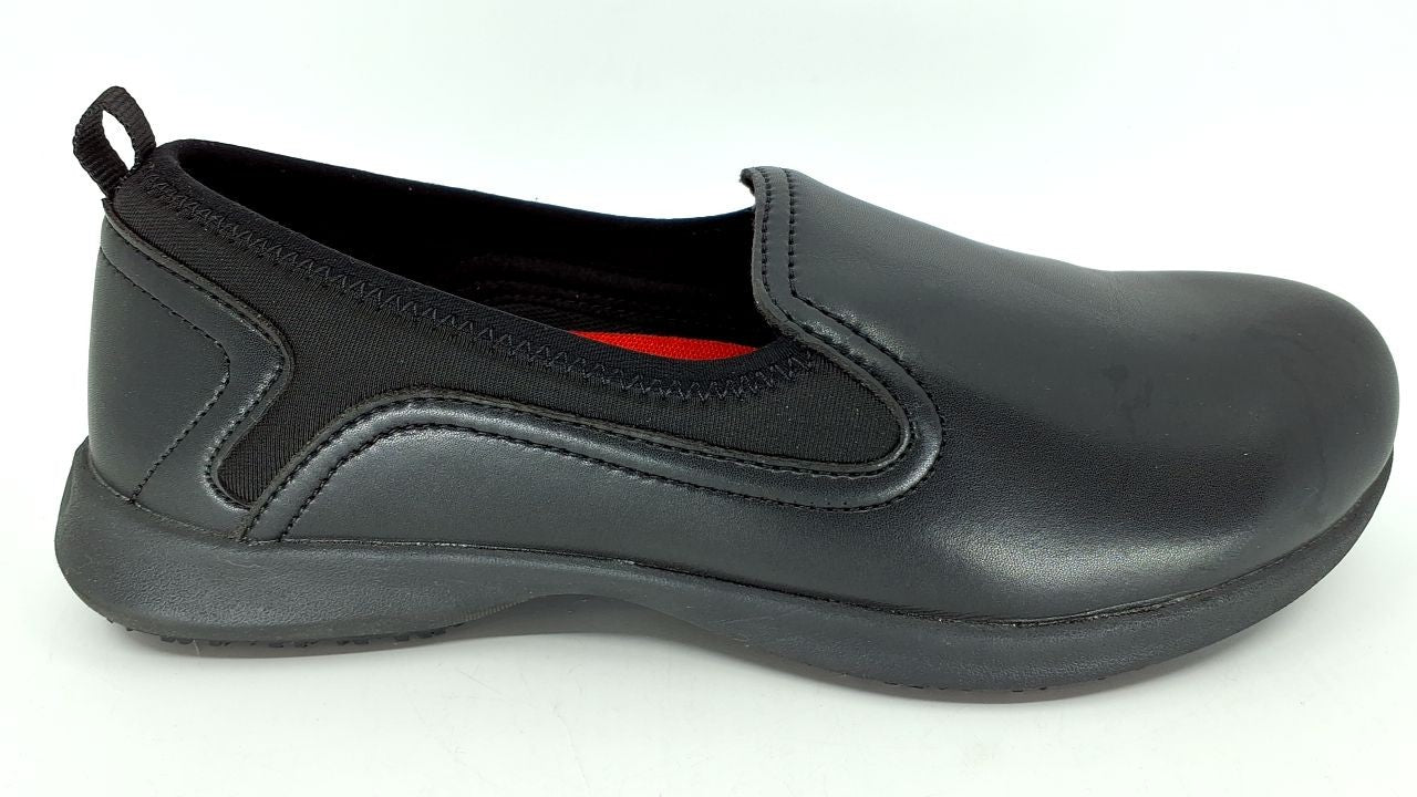 Shoes for Crews Women's Quincy Sneaker, Black. 10