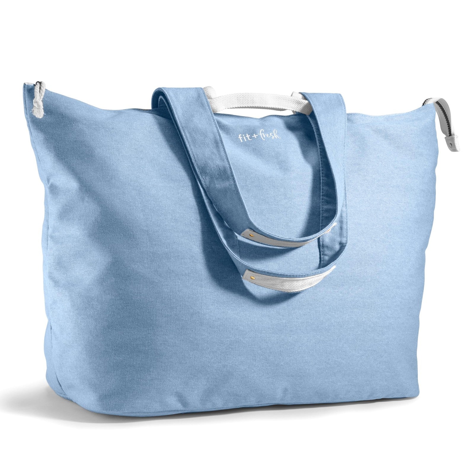 Fit & Fresh Things Weekender Bag for Women, Light Blue