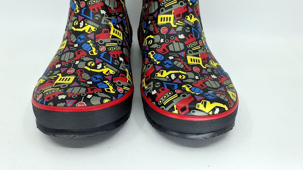 Bogs Kids Rainboot Camping Patches, Army Green Multi, 4 M Big Kid