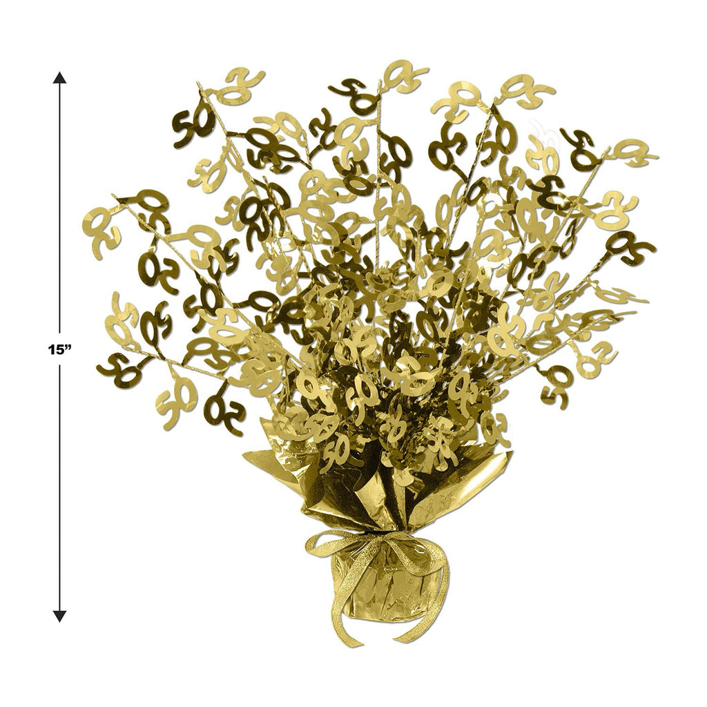 50 Gleam 'N Burst Gold Centerpiece Pack of 2