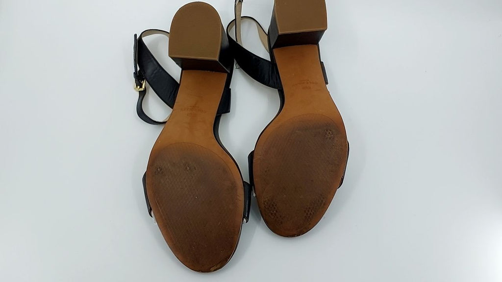 Cole Haan womens JOSIE BLOCK HEEL SANDAL (65MM),Black Leather,8.5 M US