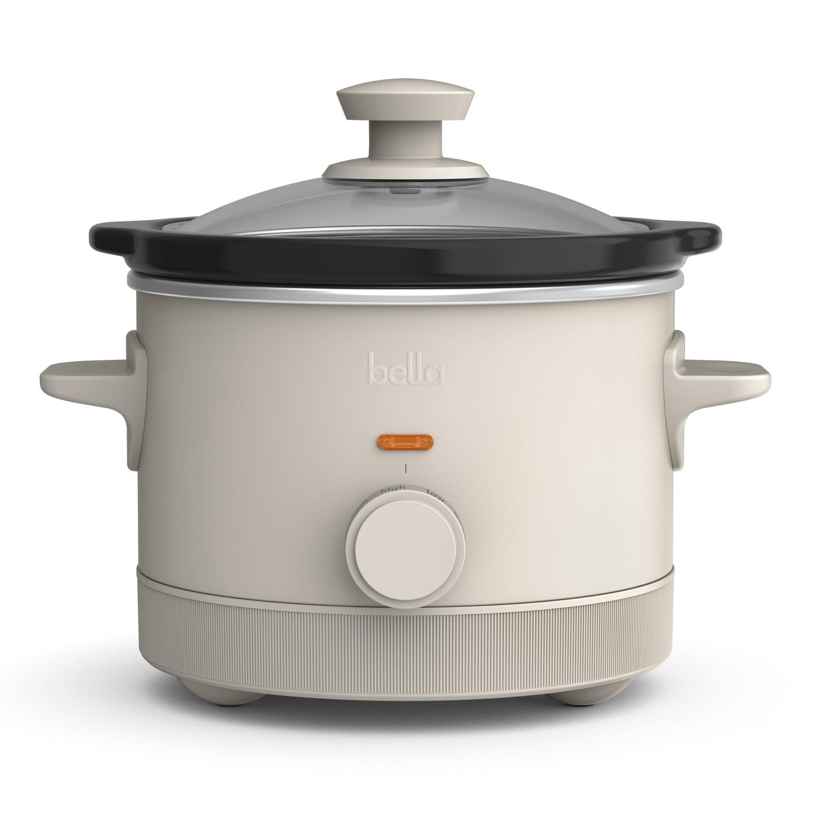 Oatmilk 1.5Qt Slow Cooker by Bella, Ceramic Nonstick, Cool Touch Handles