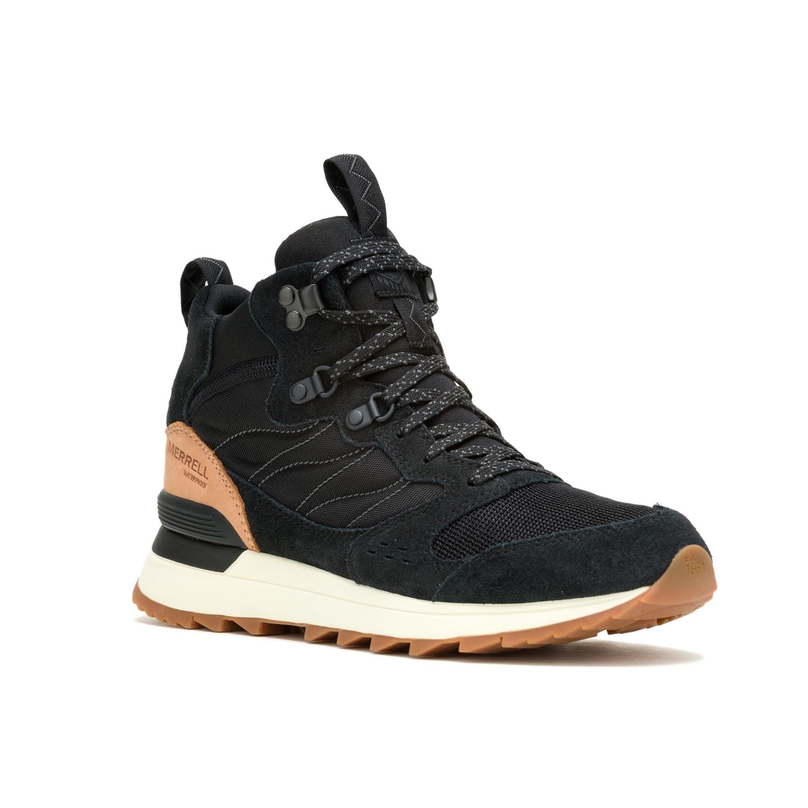 Merrell Women's Alpine 83 Sneaker Recraft Mid Waterproof Fashion Boot, Black, 8