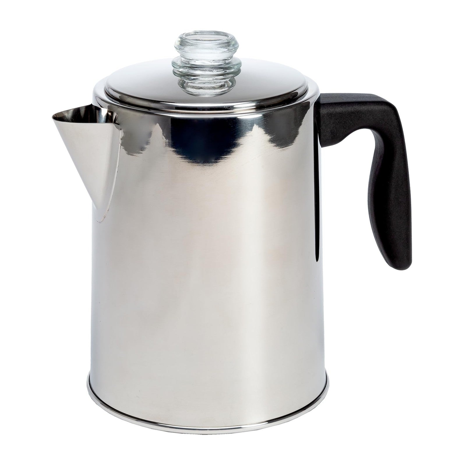 8 Cup Stainless Steel Coffee Percolator w/ Reusable Filter Basket