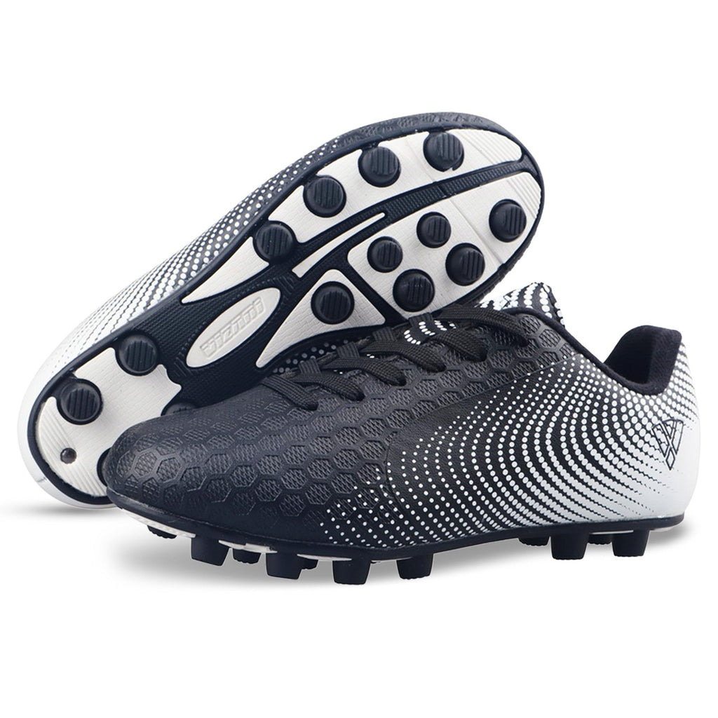 Vizari Stealth Soccer Cleats 9.5 Toddler Black/White Youth Athletic Shoes