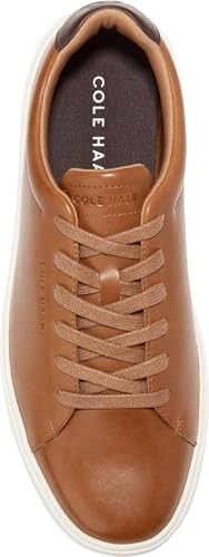 Cole Haan Men's Grand Crosscourt Sneaker, British Tan/Egret, Size 7.5