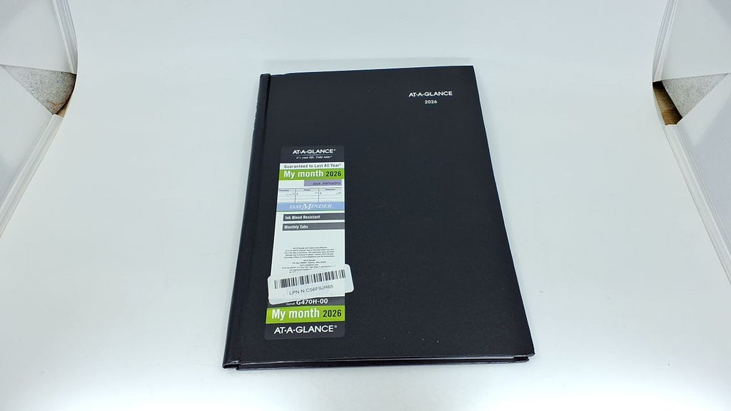 2026 AT-A-GLANCE Monthly Planner, Large 8x11.75, Black Hardcover