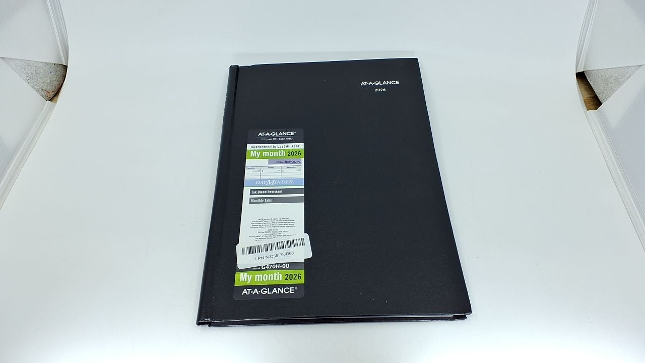2026 AT-A-GLANCE Monthly Planner, Large 8x11.75, Black Hardcover