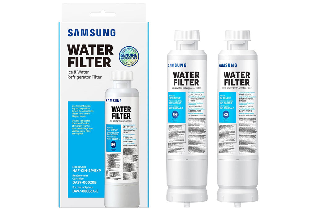 Samsung Refrigerator Water Filter DA29-00020B, 2 Pack, Clean Water