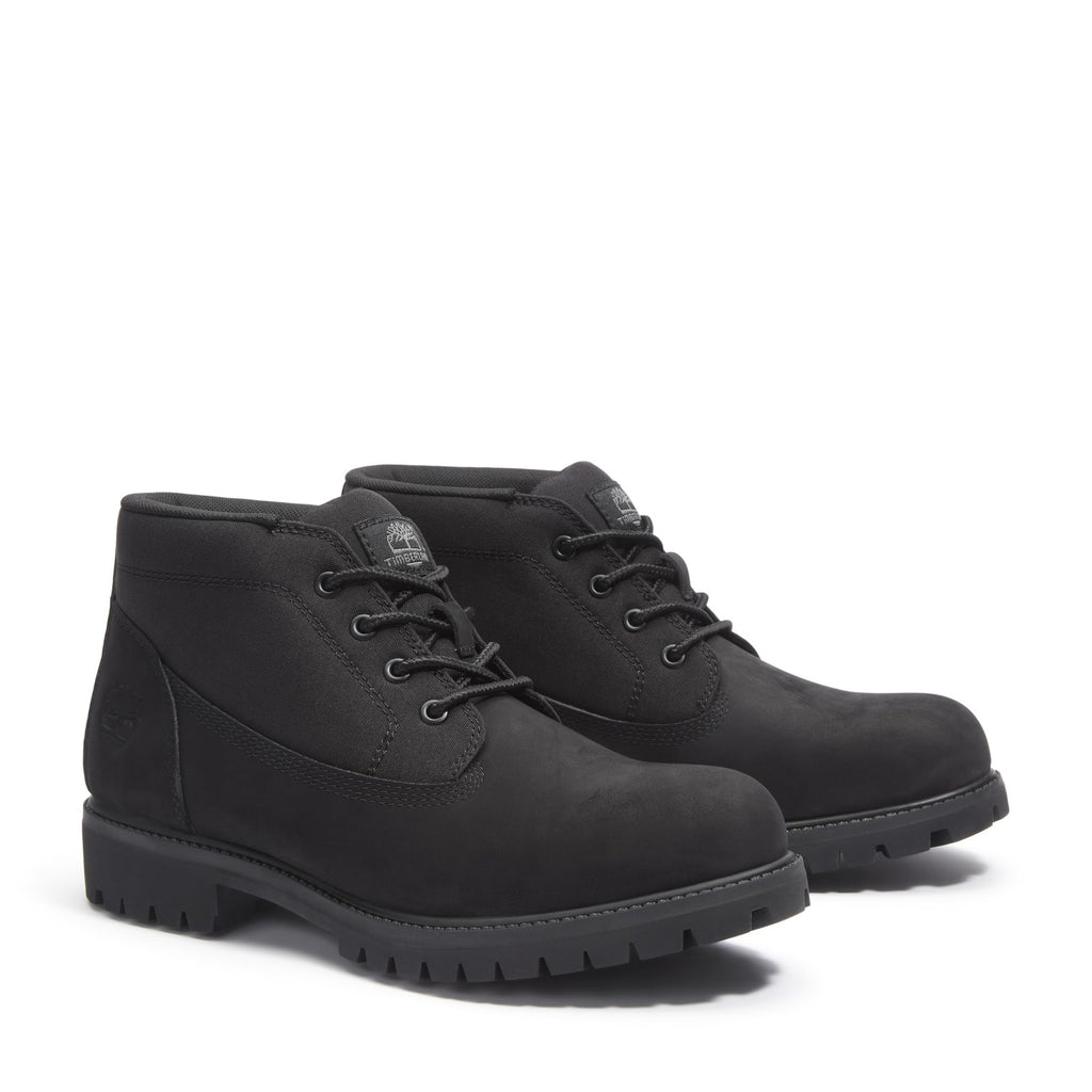 Timberland Men's Premium 6 Inch Lace Up Waterproof Boot, Black Nubuck, 9 Medium