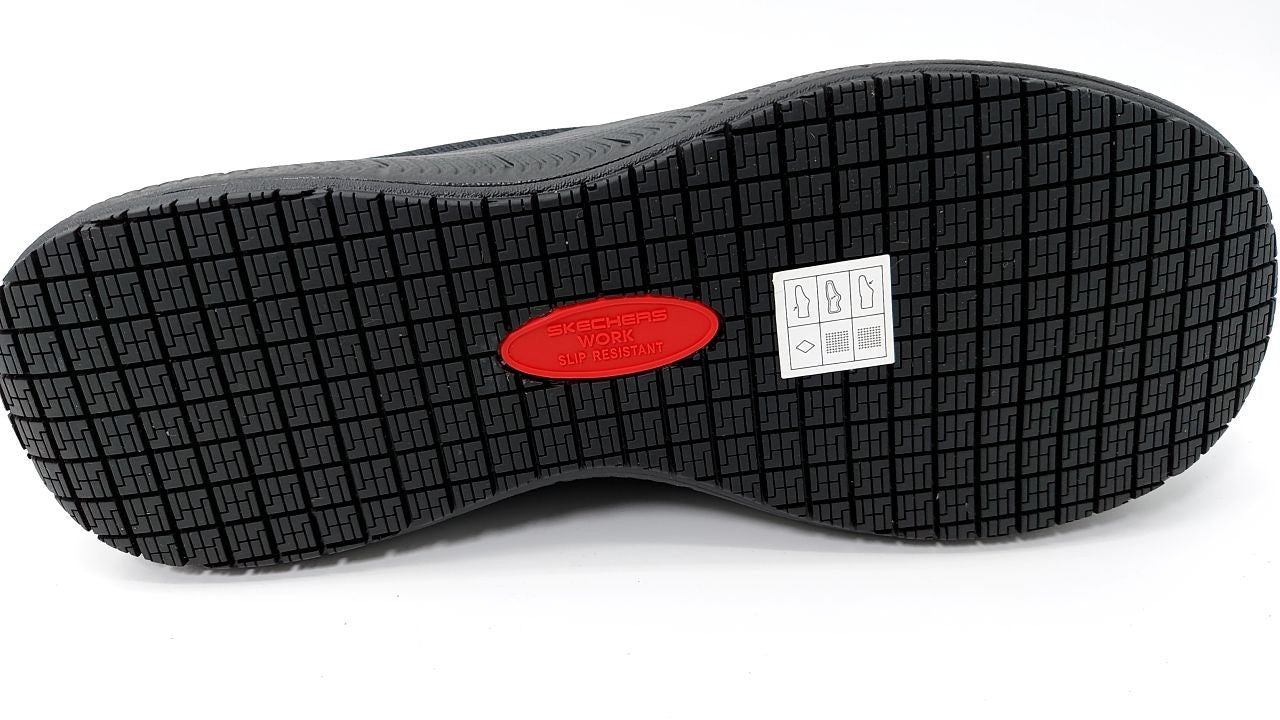 Skechers Women's Hands Free Slip-Ins Black 11 Wide Food Service Shoe