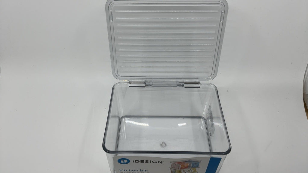 Recycled Plastic Fridge Organizer Bin w/ Lid 6.75x5.75x3.75