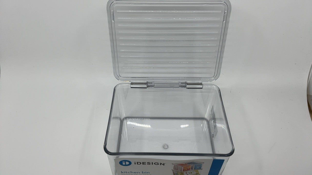 Recycled Plastic Fridge Organizer Bin w/ Lid 6.75x5.75x3.75
