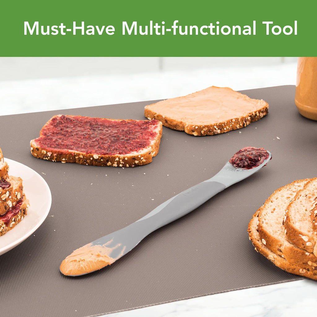 Tovolo Scoop & Spread Tool, Dual-Ended Silicone & Nylon, Dishwasher Safe