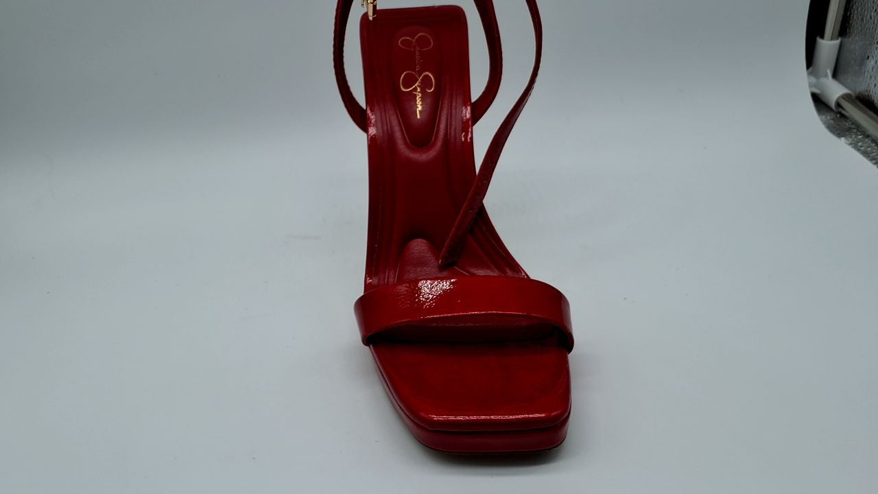 Jessica Simpson Adonia High Heel Sandal, Red Muse, 6.5
