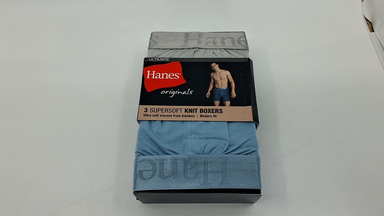Hanes Men's Boxers, 3-Pack, SuperSoft Viscose, Modern Fit, X-Large