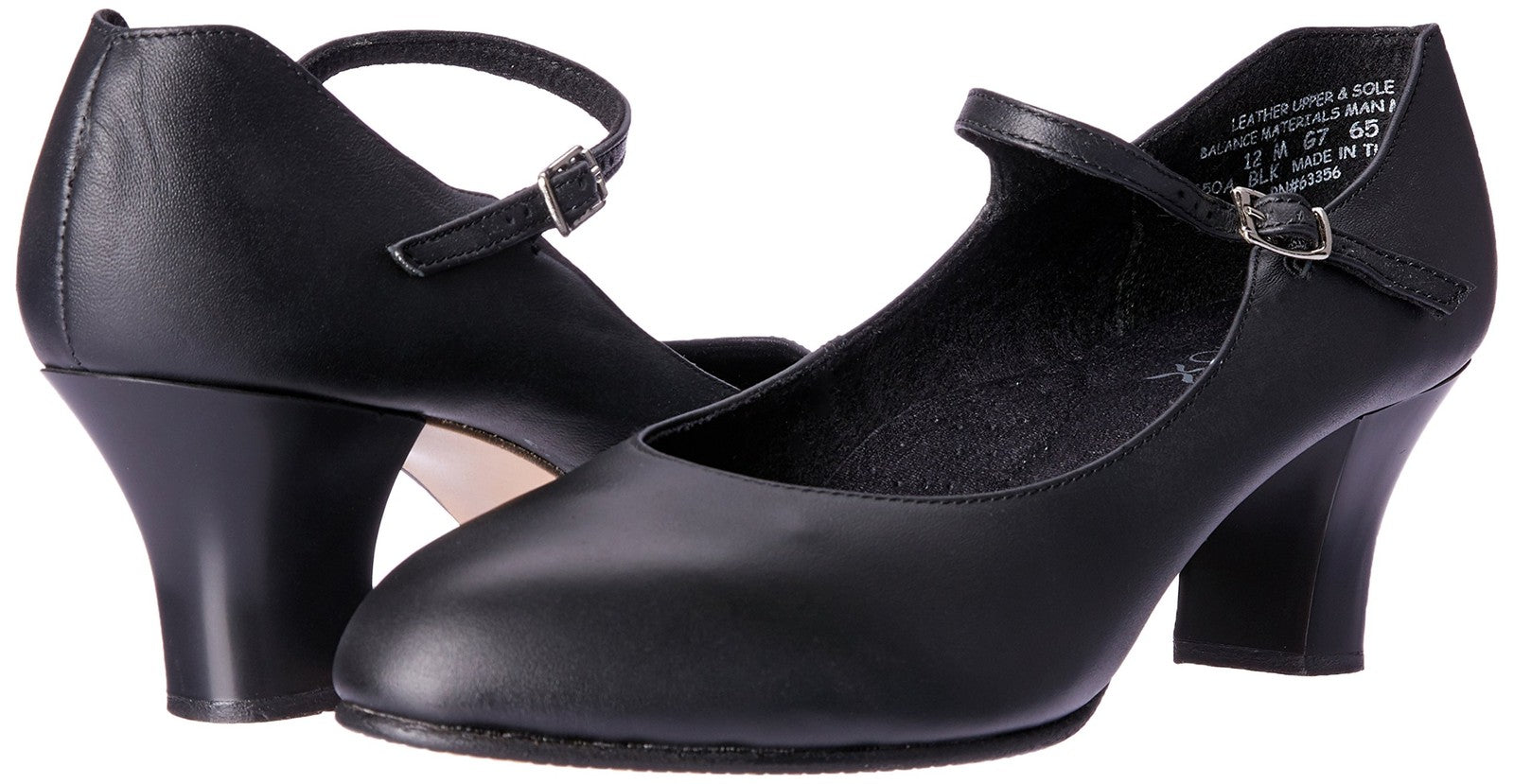 Capezio Women's Student Footlight, Black,7 M US