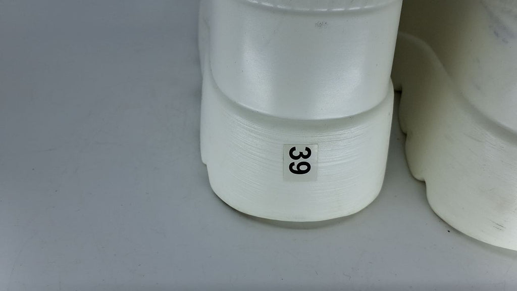 Gothic Style Platform Ankle Boots for Women High Heel Lace Up White 8