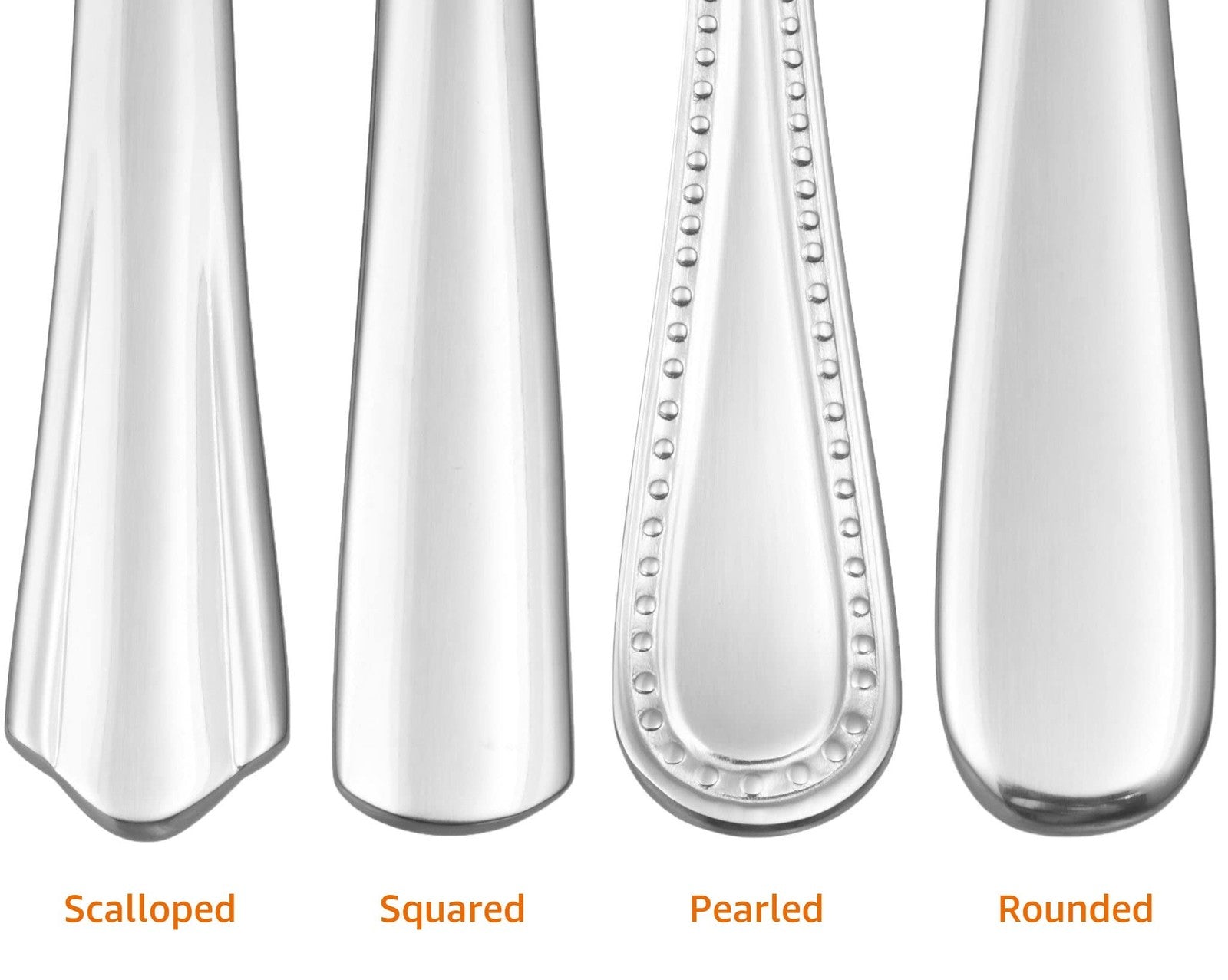 Stainless Steel Dinner Spoons, 12 Pack, 7.9 In, Round Edge, Silver
