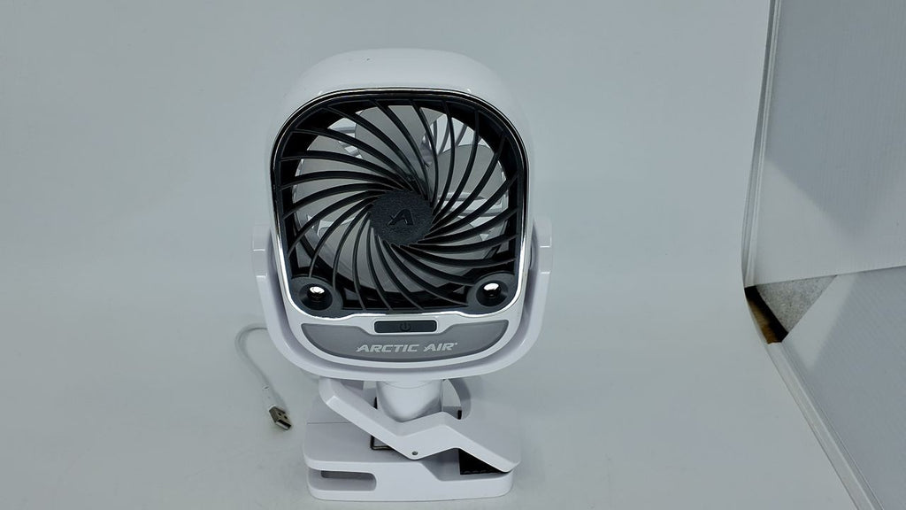 Arctic Air Grip Go Evaporative Cooler, Portable Fan, USB Rechargeable, White