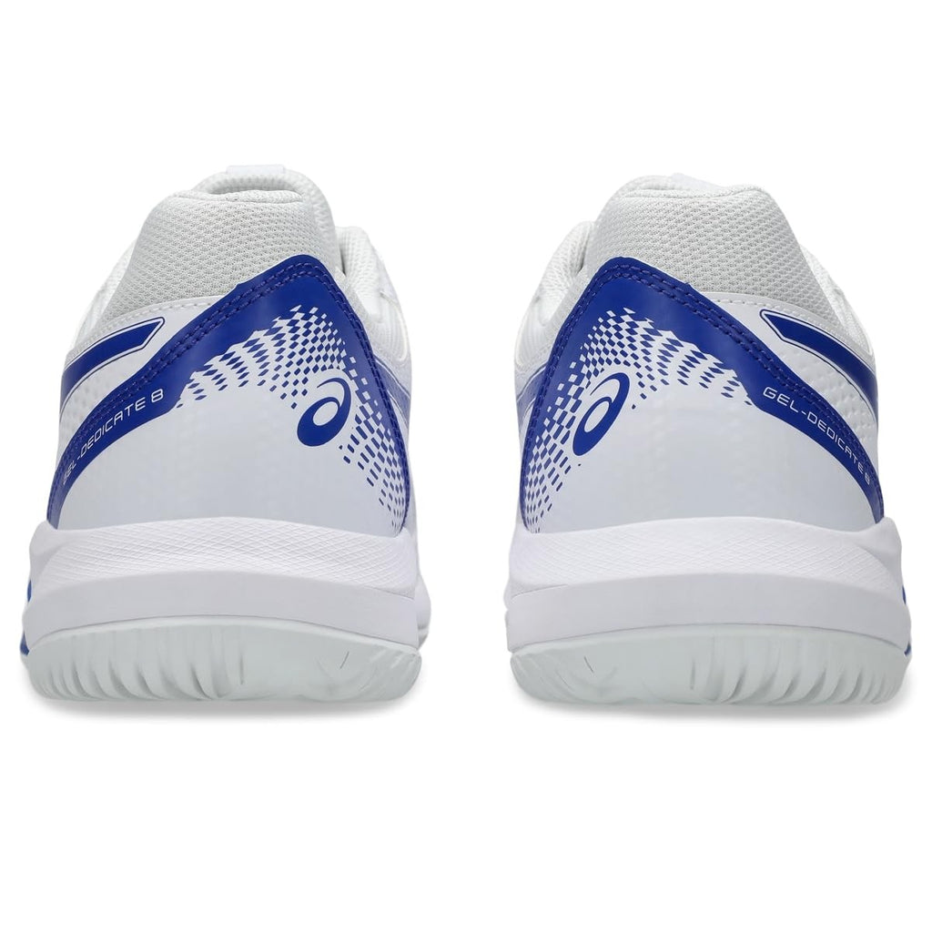 ASICS Men's Gel-Dedicate 8 Tennis Shoes, 9, White/Dark Cobalt