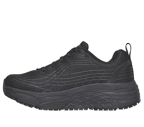 Skechers Relaxed Fit Max Cushioning Elite Work Shoes, Black, Size 11