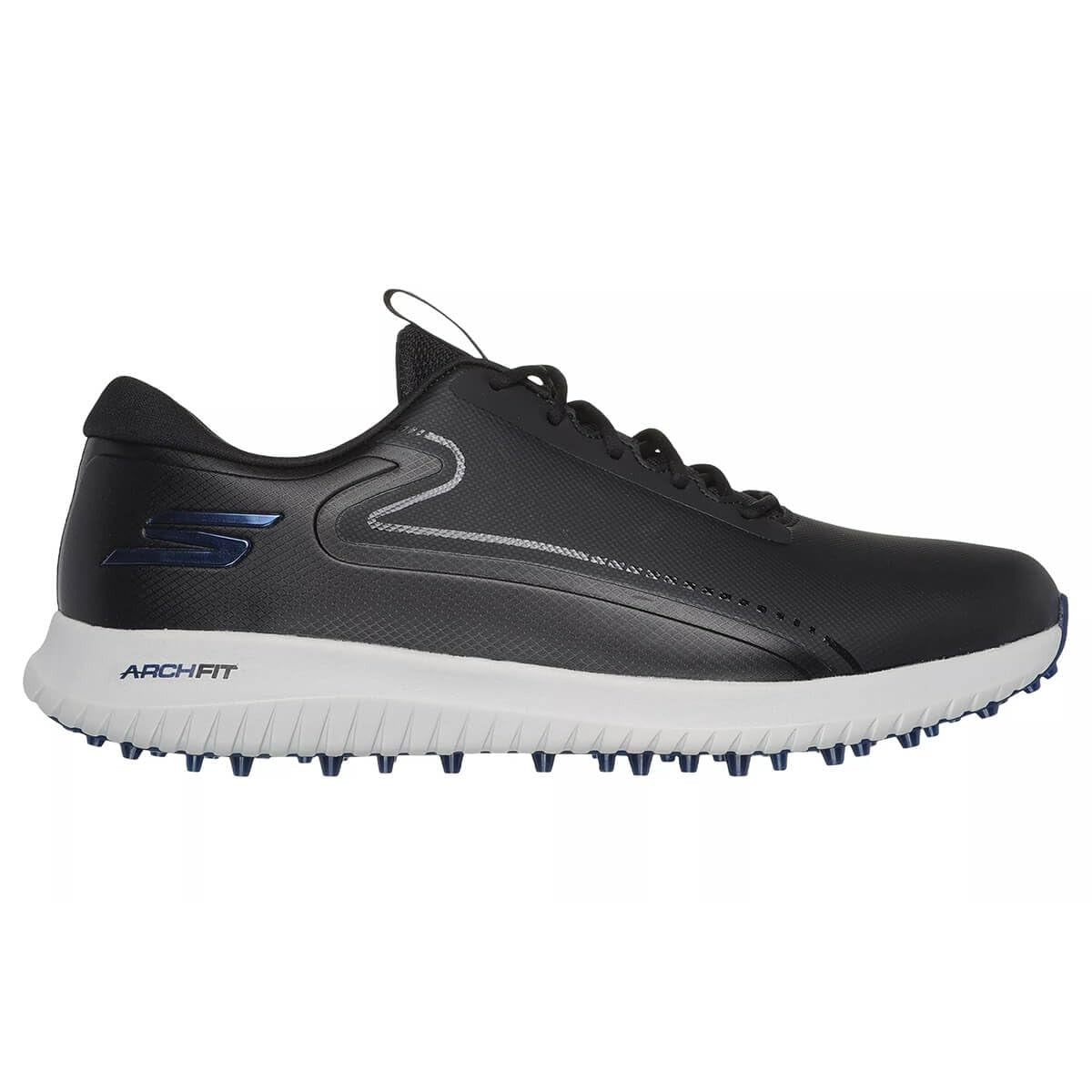 Skechers Max 2 Arch Fit Golf Shoe 10W Black/Gray Waterproof Spikeless