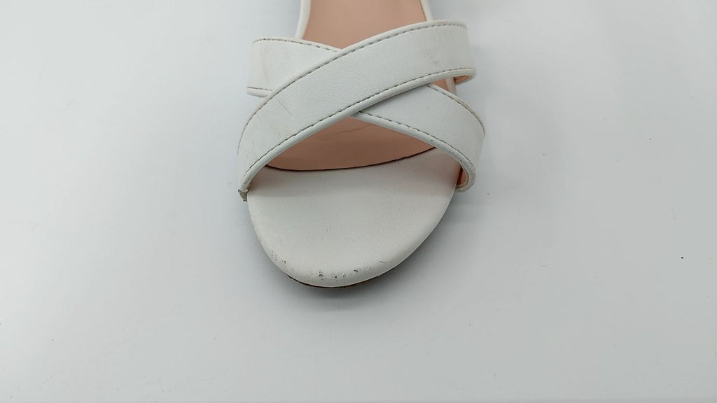 LAURMOSA Girls White Dress Shoes Kids Wedding Dress Shoes for Girls High Heel,13