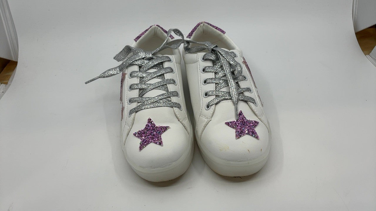 Steve Madden Girls Shoes Rezume Sneaker, White Multi, 5