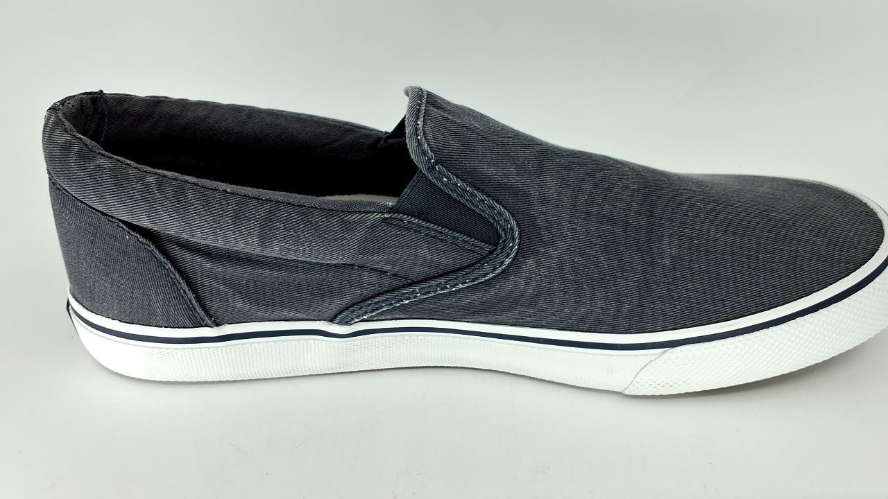 Sperry Men's Striper Slip-On Boat Shoe,Navy,10.5 M US
