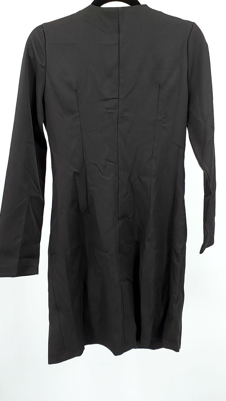 Long Sleeve Blazer Dress with Button Detail