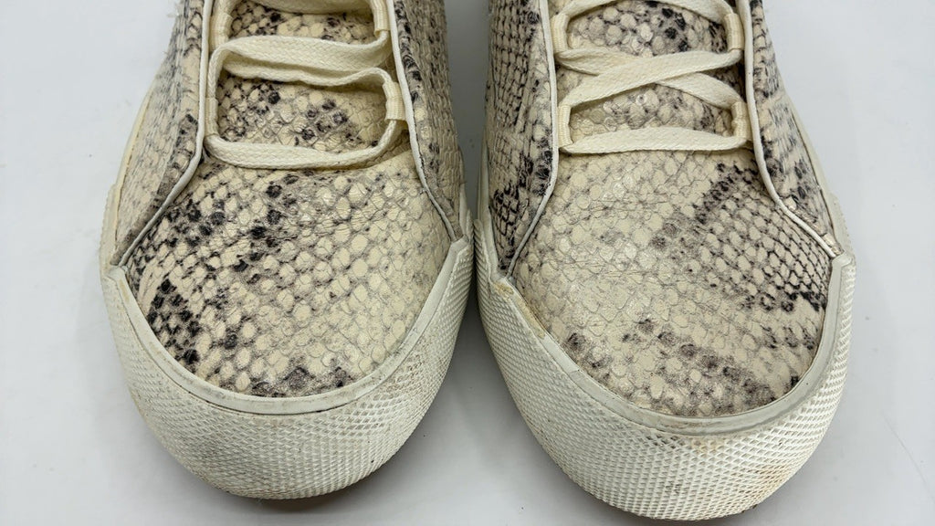 Keds Remi Slip on, Sneaker Womens, Cream Snakeskin Leather, 10 Medium