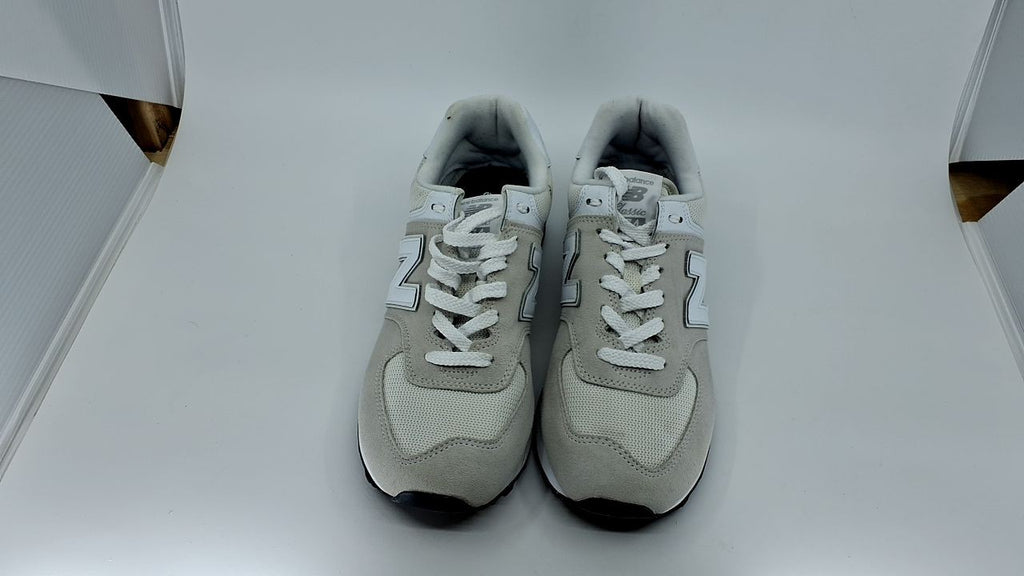 New Balance Women's 574 Core Sneaker, Nimbus Cloud/White, 8.5 Wide