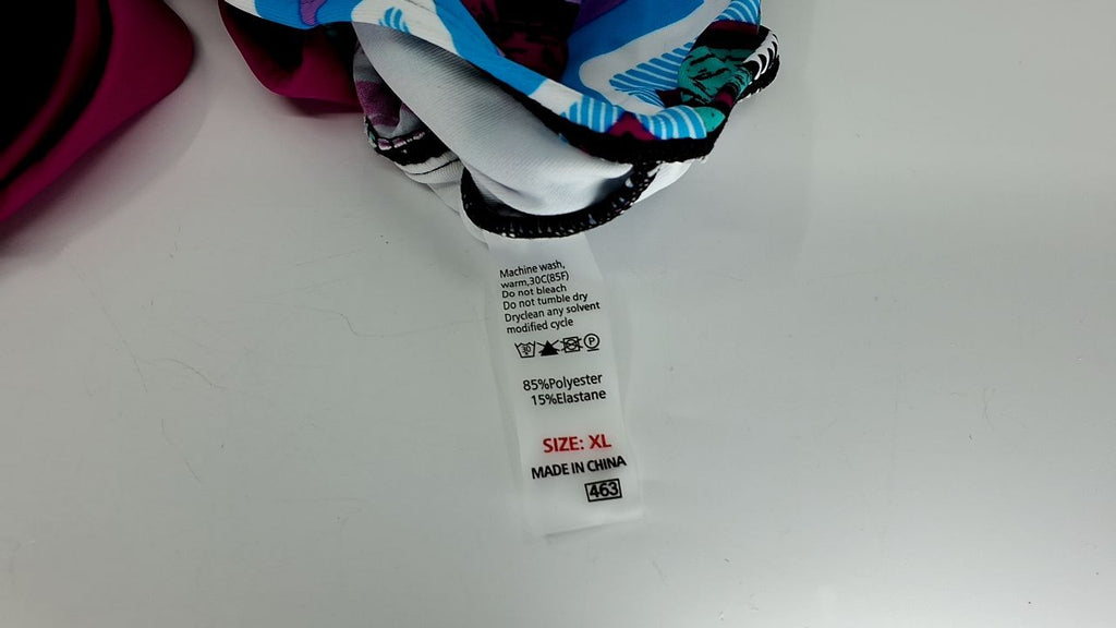 X-Large Dokotoo Womens Padded Tankini Swim Top Multicolored Striped