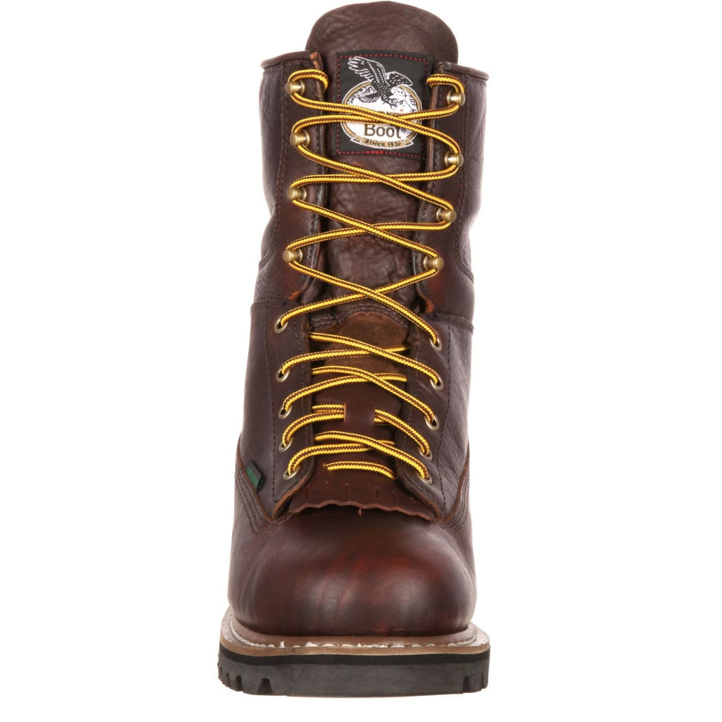 Georgia Boot Waterproof Lace-To-Toe Work Boot, Soggy Brown, Size 12(M)