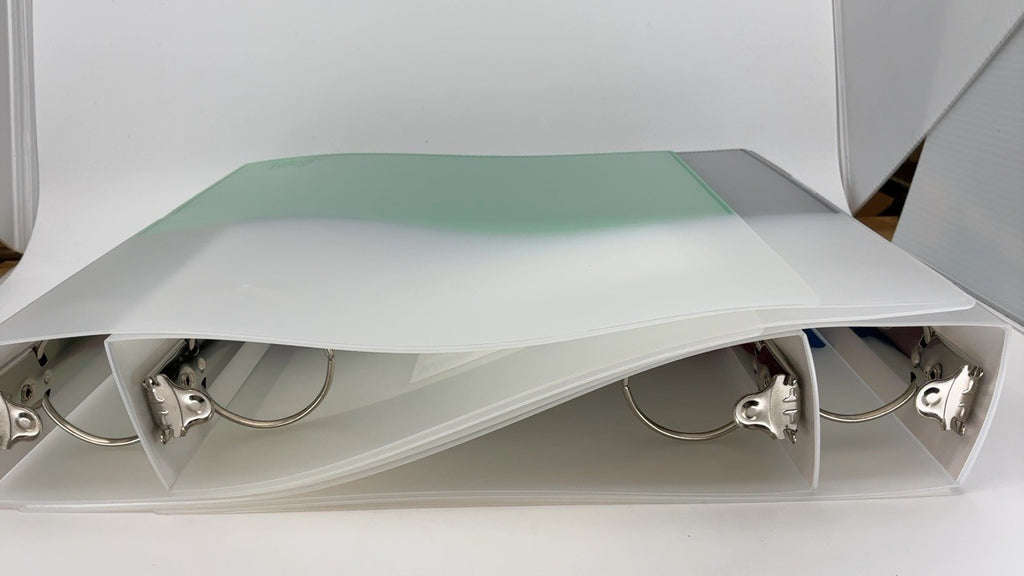 3-Ring Binder, 2" Capacity, 3 Pockets, Assorted Colors, Pack of 4