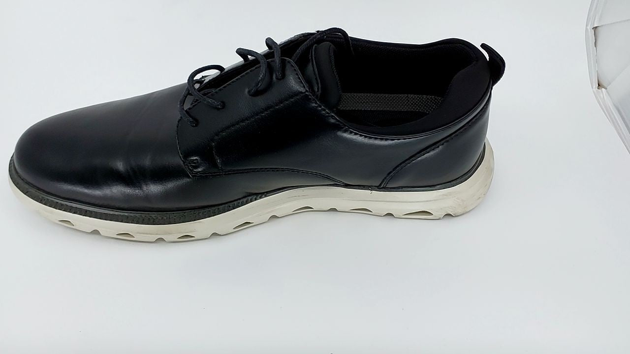 Men's Dress Sneakers, Black Oxford Shoes, Size 10.5, Bruno Marc