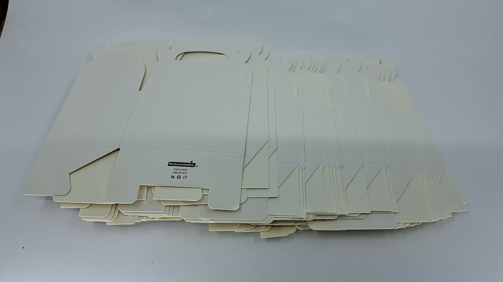 Greaseproof White Gable Boxes 4x2.5x2.5in - 25 Count Party Favors