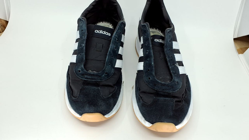 adidas Men's Run 72 Sneaker, Black/White/White, 10