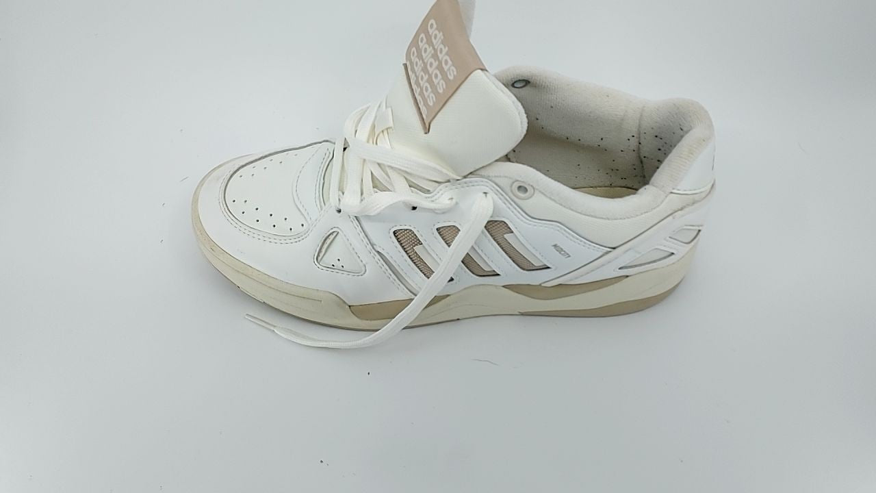 adidas Midcity Low Top Basketball Sneakers, White/Beige, Size 8.5