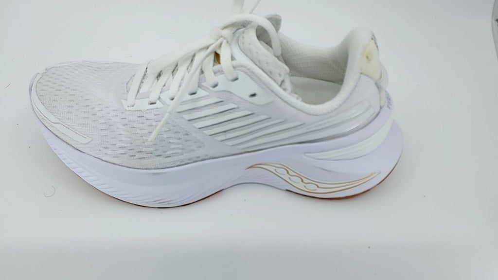 Saucony Women's Endorphin Shift 3 Running Shoe, White/Gum, 6