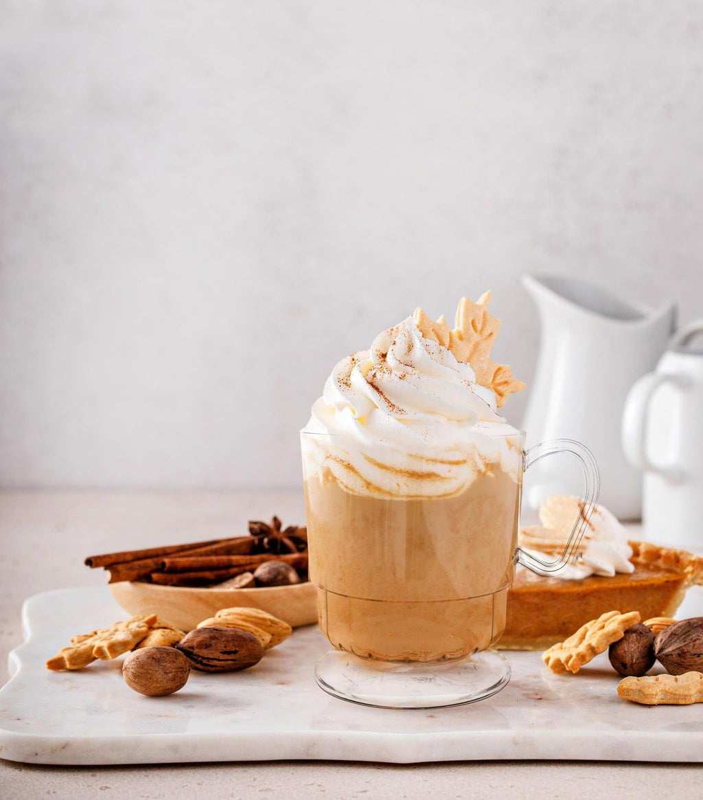 40-Count 8 Oz Clear Plastic Coffee Cups w/ Handles - Party Essentials