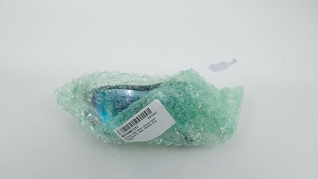 Ironman 2003 Wrap-Around Sport Sunglasses for Men, Metallic Grey, 140mm